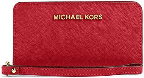 Michael Kors Women's Zip Wallet Smartphone for iPhone 6S Plus/7 Plus (Red)