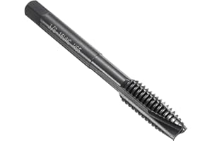 uxcell Spiral Point Thread Tap 3/8-16 UNC 2B, Nitride Coated Machine Screw Tap Tapping Bit Threading Repair Tool, M2 High-Spe