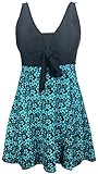 Women's One Piece Swimsuit Tankini Swimdress Plus Size Cover Up Bathing Suit