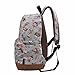 Douguyan Girl's Casual Lightweight Print Backpack Cute School Bag Campus Satchel Powder Blue 133b