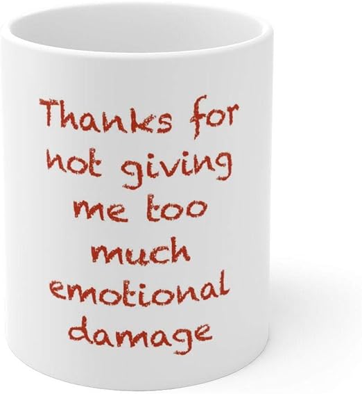 Amazon Com Funny Fathers Day Gift Mug Sarcastic Thank You Present Thanks For Not Giving Me Too Much Kitchen Dining
