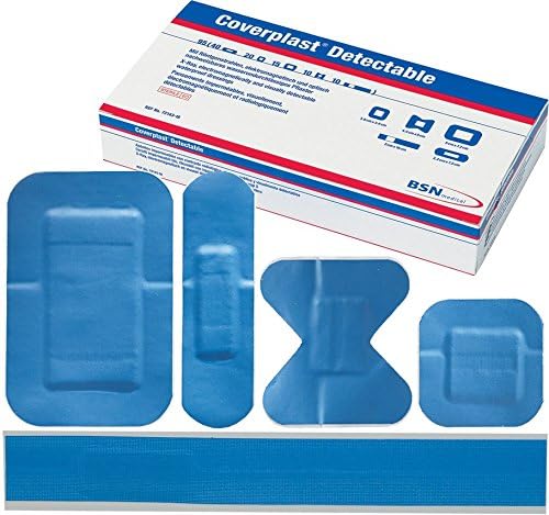 Coverplast X-Ray Detectable Plasters, 3.8x3.8cm (Pack of 100) D7906