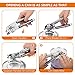 Manual Can Opener Food-Safe 100% Stainless Steel Jar Openers Fit for Veriety Cans Built in Bottle Opener NO-Rust