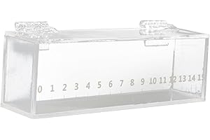 B Baosity Fishing Photo Tank Fish Viewing Box Acrylic with Lid Mini Aquarium Outdoor Indoor Small Portable Safe Fish Breeder 