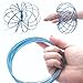Flow Ring for Kids – Educational Kinetic 3D Spring Toys for Children – Multi Sensory Arm Spinner – Stainless Steel Magic Ring for Kids (Blue)