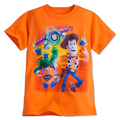 Disney Boys Toy Story Cast Tee Size S (5/6) Orange