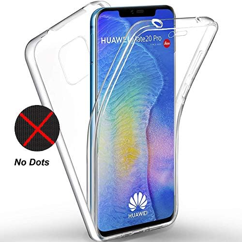 Stysen Transparent Crystal Clear Full Body PC Back + Silicone Front 360 Degree Ultrathin Premium TPU Protection Bumper Cover Case for Huawei Mate 20 Pro