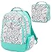 Reinforced Design Water Resistant Backpack and Lunch Bag Set - Parker Blue Grey Paisley