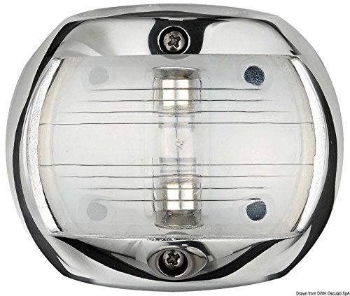 Osculati Compact 12 AISI 316 Stainless Steel White Navigation Light (10W, 12V)