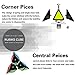 Aitey Pyramid Speed Cube Triangle Magic Cube Twisty Puzzle Christmas Gifts for Kids Black