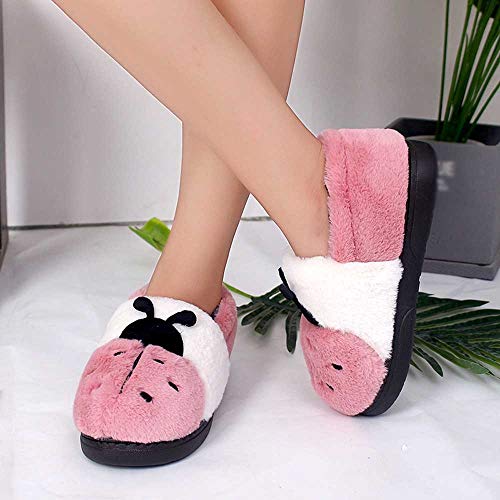 Teresamoon Women's Cartoon Shoes Non-Slip Warm Shoes Home Outdoor Shoes (Pink/40-41) - Thumbnail 5