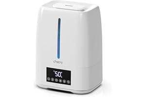 Chooone 6L Top Fill Ultrasonic Humidifier - Cool and Warm Mist for Bedroom, Baby, Large Rooms & Plants, Smart Humidity Contro