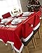 AMFOCUS Christmas Dining Chair Slipcovers Chair Back Covers Xmas Decoration, Santa Claus Hat Design, Set of 6