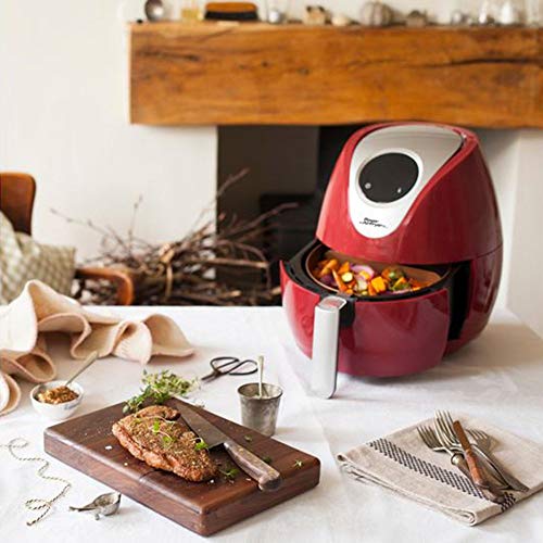 Power Air Fryer XL 3.4 QT Delux Red Air Fryer (Certified Refurbished)
