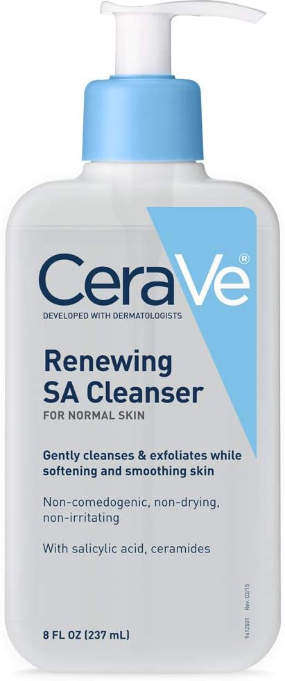 CeraVe Renewing SA Cleanser, 8 Ounce 