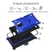 Venoro Compatible with ZTE Blade Z Max Case, ZTE ZMax Pro 2 Case, ZTE Sequoia Case, Shockproof Protection Case Cover with Belt Swivel Clip and Kickstand Compatible with ZTE Z982 (Blue)