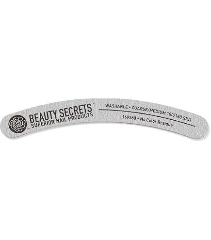 Amazon.com : Beauty Secrets Zebra Banana Nail File Medium 100/180