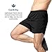 Lapasa Men's 5 inch Quick Dry Workout Running Shorts Supportive Mesh Liner Waterproof Zip Pocket M27 (XL, Black)