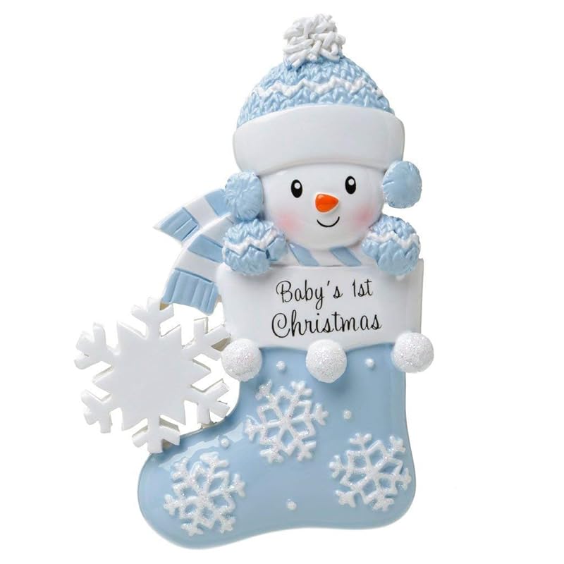 Baby First Christmas Ornament, Personalized Baby Boy Christmas Ornament