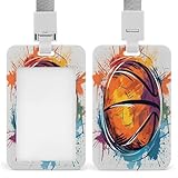 Colorful Basketball Badge Holder Id Badge Holders
