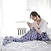 Holidayli Mermaid Tail Blanket for Adults Crochet Snuggle Sofa Throws with Knit Pattern Soft Coutch Blanket Purple 6.4x 3.0 feet (Purple)