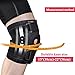 Hinged Knee Brace with 4 Straps & 4 Springs, Adjustable Open Patella Support for Arthritis, ACL, LCL, MCL, Sports Exercise, Meniscus Tear,Compression Knee Braces Non-Slip Fit for Running,Women,Men