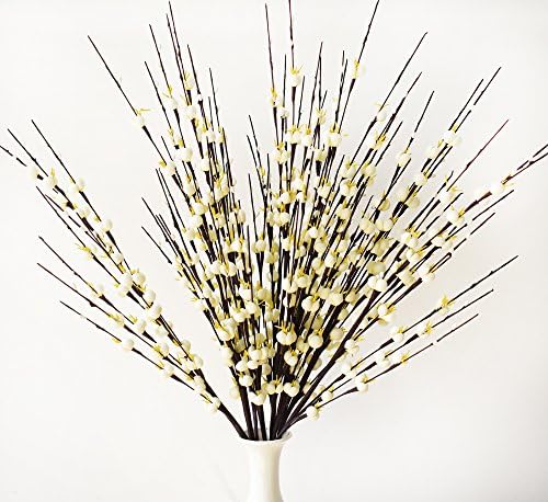 Misswarm 10 pieces 29.5 INCH Long of Plum Blossom Open bulbs artificial Flowers Spray for Wedding Bouquet Posy Table arrangement for Home Office Party Hotel Restaurant Patio or Yard Decoration