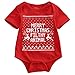 Newborn Baby Kids Snowmen My First Christmas Romper Jumpsuit Outfits Costume (6-12 Months, Merry Christmas)