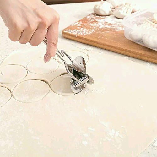 Mangocore Stainless Steel Dough Press Dumpling Maker Mould Pie Ravioli Cooking Pastry Tools Circle Dumpling Wraper Cutter Making Machine