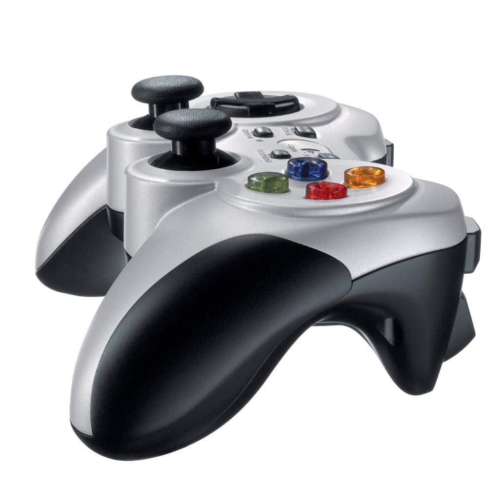 Logitech G F710 Wireless Gamepad, 2.4 GHz Wireless with USB Nano-Receiver, Controller Dual Vibration Feedback, 4 Switch D-Pad, PC - Grey/Black