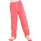 Boys Girls Waterproof Rain Pants Unisex Kids Rain Pants Children Rainwear Waterproof and Windproof 3-4Years Red