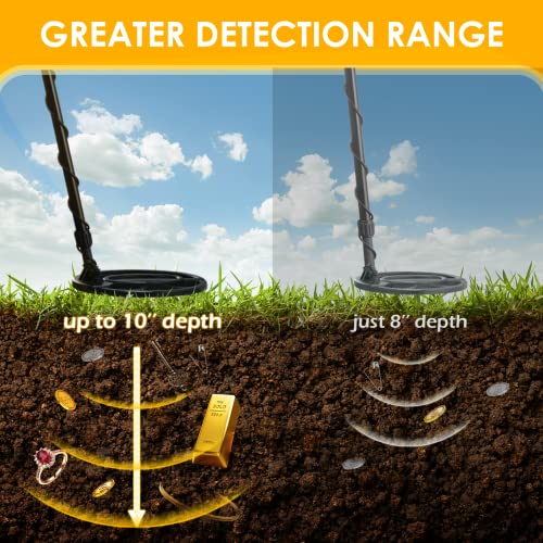 Metal Detector for Adults Professional - 2023 Updated Professional Gold Detector for Treasure Hunt, 5 Detection Modes IP68 Waterproof 10\