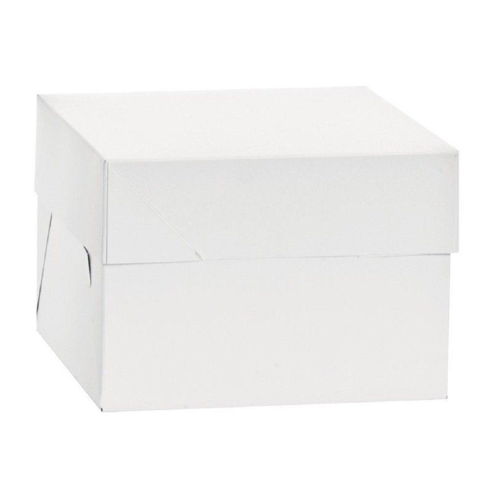 DECORA 0339490 Cake Box 40,5 X 40,5 X H 37,5 CM, Cartone, White