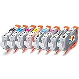 TS 8-PK Canon CLI-42 CLI42, compatible ink cartridges for Canon PIXMA PRO-100 printers (1 Black, 1 Cyan, 1 Gray, 1 Light Gray, 1 Magenta, 1 Yellow, 1 Photo Cyan, 1 Photo Magenta)