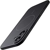 JETech Magnetic Slim Case for iPhone 16 6.1-Inch Compatible with MagSafe, Full Camera Lens Protection, Ultra-Thin Lightweight Matte Finish Minimalist Phone Cover (Black)