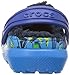 crocs Kids' Classic Lined Graphic Clog, Ocean/Navy, 10 M US Toddler