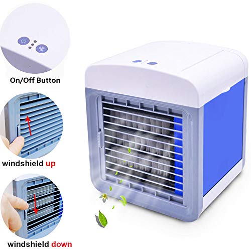 EigPluy Personal Air Cooler 6.5-inch Portable Air Conditioner Fan Small Space Cooler Personal USB Desktop Fan Compact Evaporative Cooler Air Humidifier