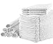 Alurri Washcloths Towel Set (White, Bulk Pack of 24), Kitchen & Dish Cotton Cloth, Bath and Face Cleansing, Baby Washcloth, Multi-Purpose Soft Cleaning Rags - Hand, Gym, Spa, Sports 12”X12” Towels
