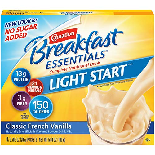 Carnation Instant Breakfast No Sugar Added, Vanilla,No Sugar Added, 8