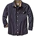 Legendary Whitetails Mens Flannel Shirt Long Sleeve Button Down 100% Cotton, Navy Heather, MED