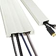 UT Wire Cordline 2-Way Cord Channel in Paintable White, 8-ft Continuous Roll