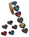 Heart Stickers Roll 50% OFF | These 10 Vibrant Color Designs make up The Best Assorted Heart Stickers Roll on Amazon | Includes a full 130 1.5