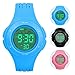 Kids Watch Waterproof Children Electronic Watch - Lighting Watch 50M Waterproof for Outdoor Sports,LED Digital Stopwatch with Chronograph, Alarm, Child Wrist Watch for Boys, Girls - PerSuper (Blue)