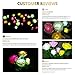 CCJK Solar Flower Lights, Outdoor Decorative Rose Flowers LED Lights,3 Pack Waterproof Solar Stake Lights with 6 Roses Flowers for Garden Yard Patio Lawn Decoration (White, Pink and Yellow)