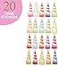 bliss & co. “Pin the Horn on the Unicorn” Party Game, Large 21 x 28 Poster, 20 Stickers, Games, Supplies, and Decorations