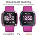 QIBOX Screen Protector Compatible with Versa Lite Edition, 4-Pack Waterproof Tempered Glass Screen Protector Compatible with Versa Smart Watch 2019 [Crystal Clear]