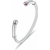 Cremation Urn Bracelet for Women Shiny Birthstone in December Pretty Urn Keepsake Memorial Ash Holder Bracelet