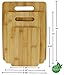 Estilo 3 Piece 100% Natural Bamboo Cutting Board Set, Bamboo