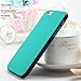 iPhone 6s Case, LoHi iPhone 6 Case Soft Touch [Ultra Slim-Fit] Shock Absorption Anti-Scratch Flexible TPU Bumper Cover Case for Apple iPhone 6 6s - Aqua Green Black