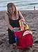 dbest products Ultra Compact Cooler Smart Cart, Red Insulated Collapsible Rolling Tailgate BBQ Beach Summer